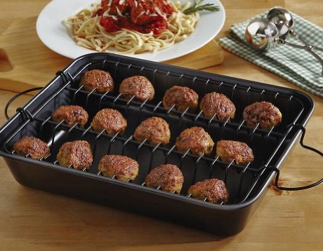 Collections-Etc-2-Piece-Meatball-Baker-Set-0