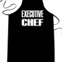 EXECUTIVE-CHEF-Funny-Apron-Long-Length-30-x-Full-Width-28-Kitchen-Aprons-for-Men-Women-Teens-Unisex-One-Size-Fits-Most-Cotton-Polyester-Blend-with-Adjustable-Neck-Great-gift-idea-0