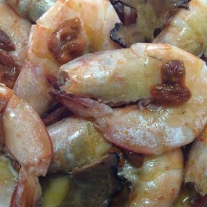 herbal steam prawns homemade