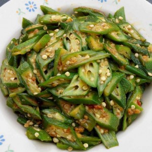 ladyfinger with sambal chilli recipe