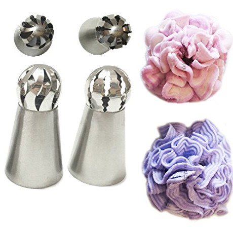 New-Ball-Russian-Stainless-Steel-Tips-Tulip-Sphere-Whip-Cream-Buttercream-Icing-Piping-Nozzles-DIY-Baking-Tools-Small-Torch-for-Decoration-Cupcake-Fondant-Cake-or-any-Pastry-2-pcs-Ball-Russian-tip-0