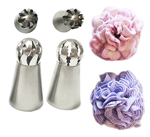New-Ball-Russian-Stainless-Steel-Tips-Tulip-Sphere-Whip-Cream-Buttercream-Icing-Piping-Nozzles-DIY-Baking-Tools-Small-Torch-for-Decoration-Cupcake-Fondant-Cake-or-any-Pastry-2-pcs-Ball-Russian-tip-0