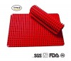 New-Silicone-Baking-Mat-Sheet-Non-slip-Pyramid-Square-DesignHealthy-Cooking-Mat-Professional-Heat-Resistant-Fat-reducing-11-x-155-0