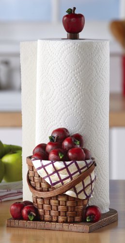 Red Apple Kitchen Paper Towel Holder