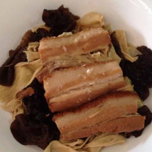 stewed pork sliced