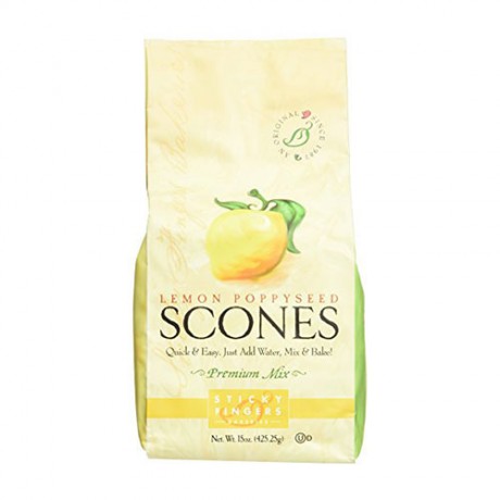 Sticky Fingers English Scone Mix Lemon Poppyseed 15oz