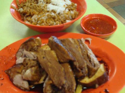 Duck rice.