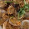white clam with chili crab sauce