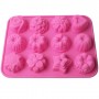 niceeshopTM-12-Cavity-Flowers-Silicone-Non-Stick-Cake-Bread-Mold-Chocolate-Jelly-Candy-Baking-MouldFree-niceEshop-Cable-Tie-0