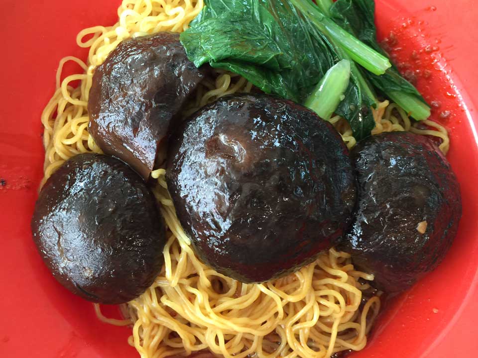Shiitake Mushrooms Noodle - Blk 538 Bedok North Food Centre